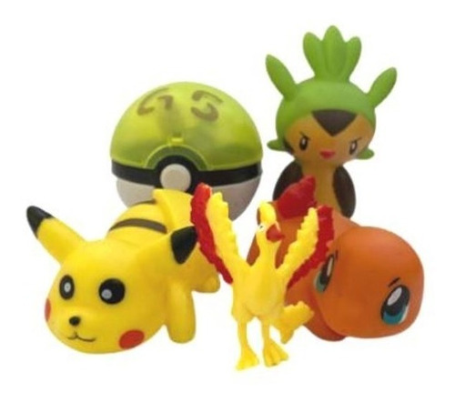 Pokebola Pikachu Charmander Mais 2 Pokemons