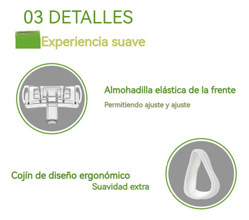 Mascarilla Oronasal Bmc Para Cpap Con Soporte Frontal