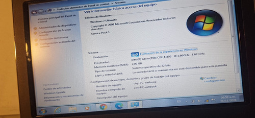 Samsung Netbook N220 Intel Atom N450 1.67 Ghz Como Nueva Verde