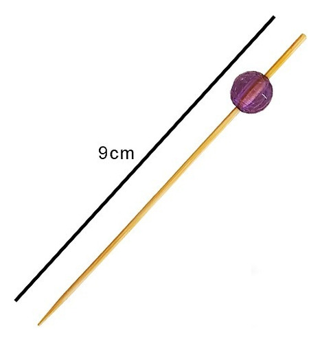 Palito Palo Brocheta Para Copetin De Madera 9 Cm Bolsa X50