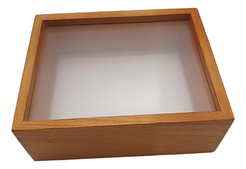 Caja De Sombra De Madera Con Marco De Flores 8 Pulgadas