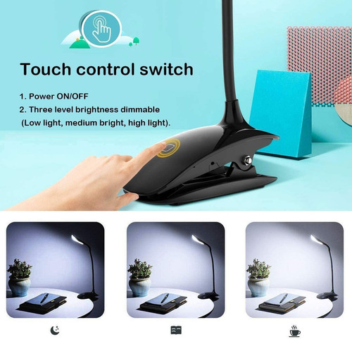 Lampara De Escritorio Led, Usb Recargable 16 Lamparas De M