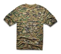 Comprar Remera Tactica Camuflada Marpat Digital Woodland Manga Corta