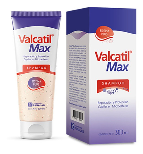 Valcatil Max Shampoo Para La Caída Del Cabello X300ml 