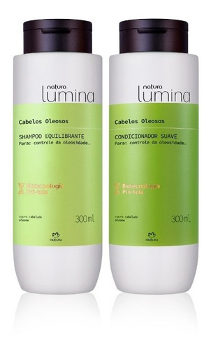 Lumina Kit Shampoo + Acondicionador Cabello Oleoso Natura