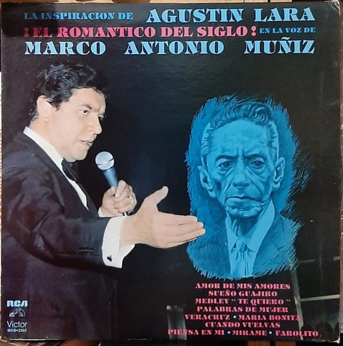 Disco Lp Marco Antonio Muñiz Agustín Lara Romántico #5635