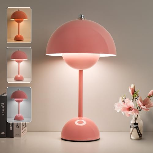 Moderna Lámpara De Mesa Inalámbrica Con Forma De Hongo, Lámp