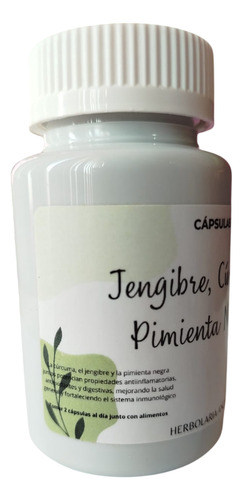 Cúrcuma, Jengibre Y Pimienta Negra 100 Caps 2 Pack