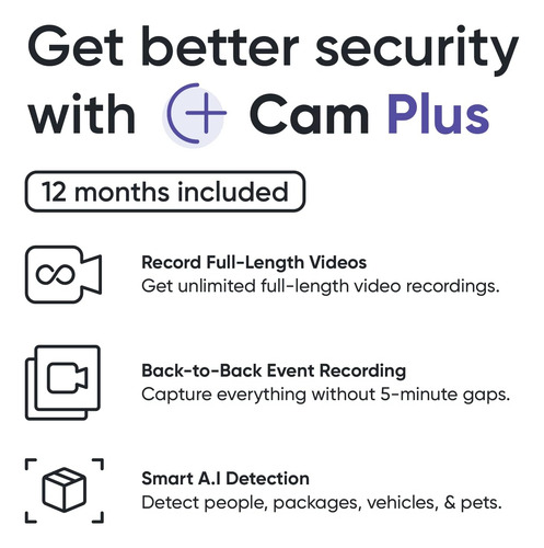 Suscripción De 12 Meses A Wyze Cam Plus, Wyzecp12