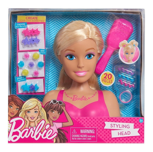 Barbie Fashionistas Peinados Y Accesorios Glam Mattel Gmv35