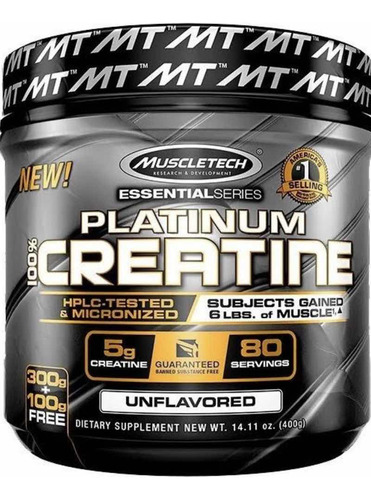 Creatina Muscletech Platinium 80 Ser - Unidad a $26