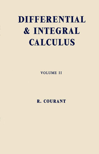 Libro: Differential And Integral Calculus, Vol. 2