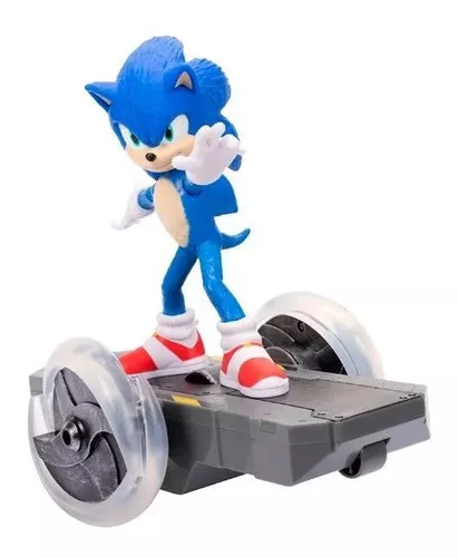 Boneco Sonic The Hedgehog Sonic com Skate