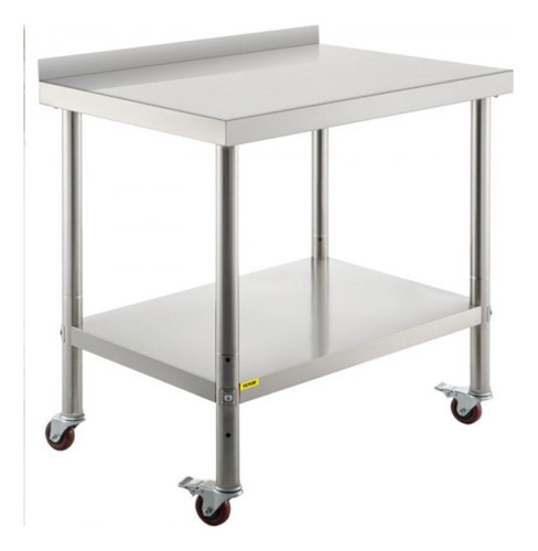 Mesa Para Preparación Alimentos Acero Inox. 440lbs 30x24x35