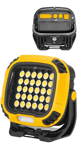 Refletor Led Portatil Recarregavel 30w 3 Cores De Led + Rec