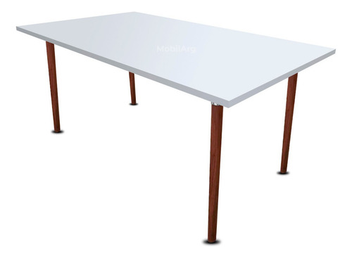 Mesa De Comedor Rectangular Mobilarg Tables Design Camelia De Madera Color Blanco