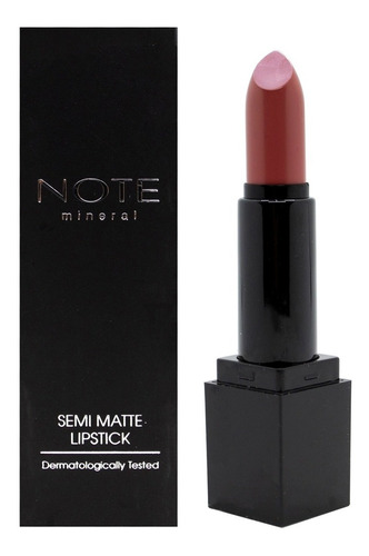 Note Mineral Semi Matte Lipstick Labial Mate Vegano 4.5gr