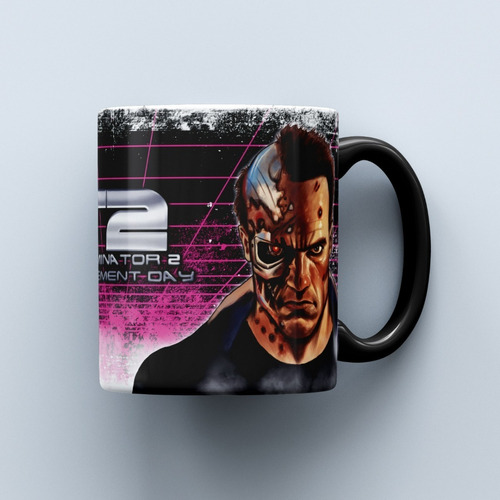Taza Cerámica Terminator 2 Arnold Schwarzenegger Ur Retro T2