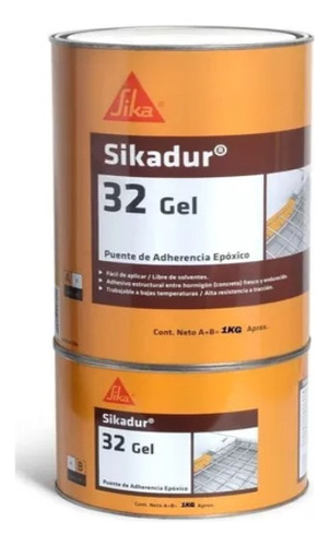 Adhesivo Base Epoxi Sikadur 32 Gel Sika A+b X 1kg Pf