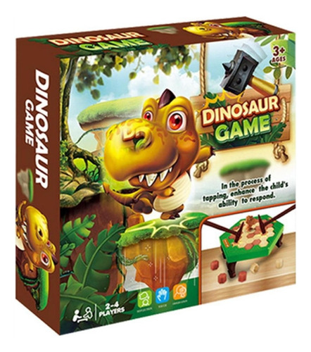 Juego Para Niños. Juego De Mesa De Dinosaurio. Rompehielos