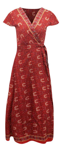 Vestido De Verano Con Cuello En V Para Mujer, Playa, Bohemio
