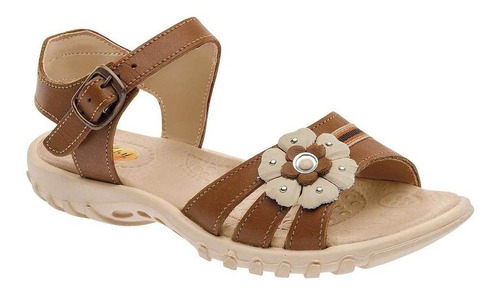 Sandalias De Niña Faby Camel 063-519