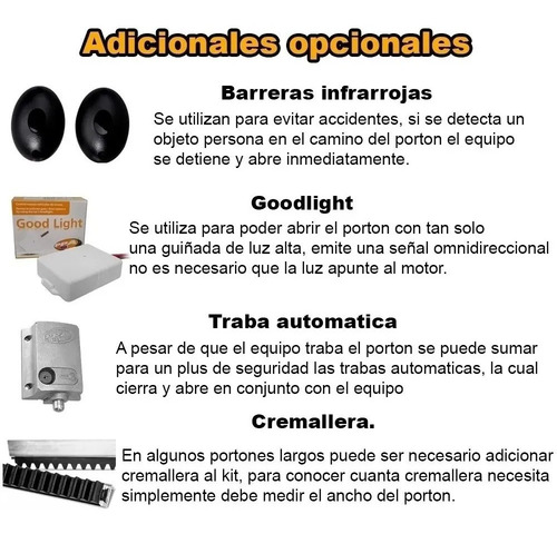 Imagen 3 de 10 de Kit Motor Portón Electrico Corredizo Automático Ppa 4 Metro