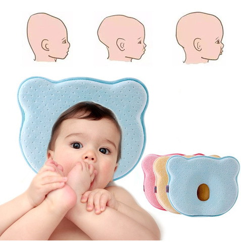 Almohada Cojín Para Bebe Anti-plagiocefalia Cabeza Plana