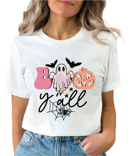 Playera Boo Fantasmita Halloween Calabaza M17