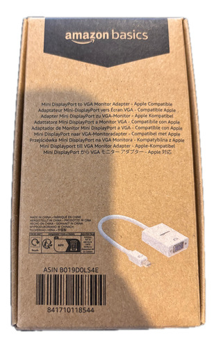 Adaptador Mini Displayport Thunderbolt A Hdmi Amazon Basics (Usado)