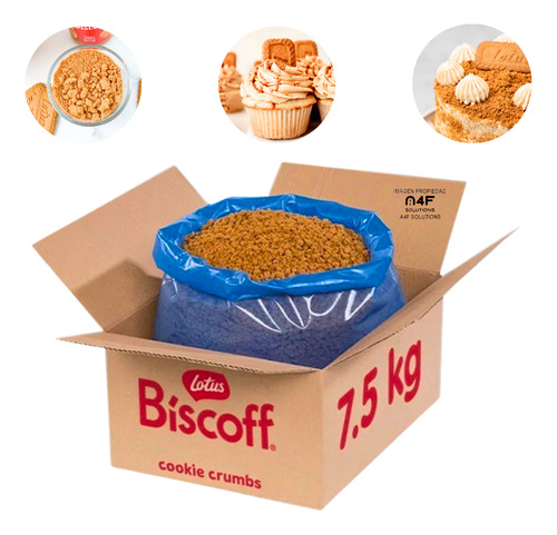 Galleta Caramelizada Crumble Molida Lotus Biscoff 7.5 Kg