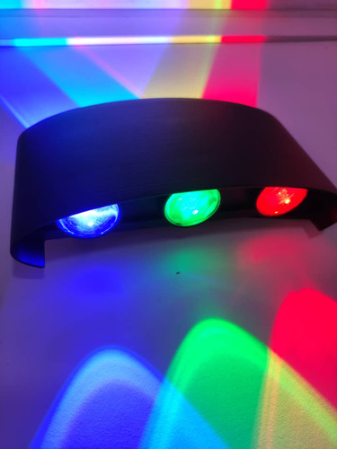 Aplique Led Lampara De Pared Multicolor 