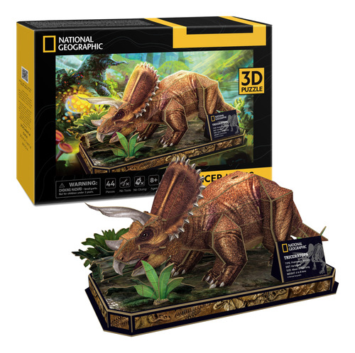 Rompecabeza 3d Nat Geo Triceratops 44pzas