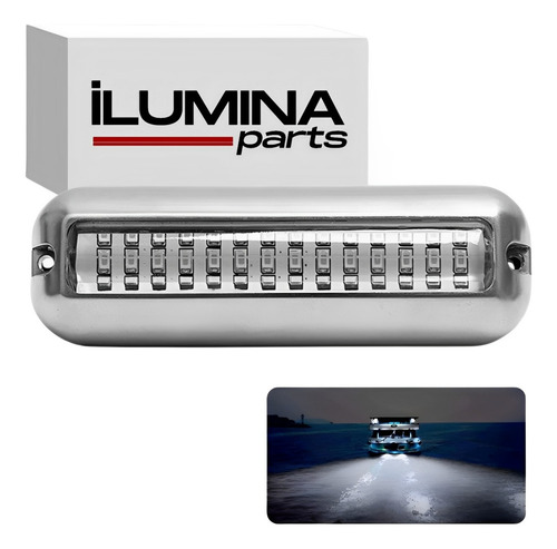 Luz Subaquática 42 Leds 12v 24v Barco Lancha Iate Bem Forte Luz Branca