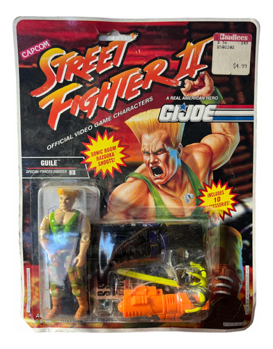 Gi Joe Street Fighter (guile) 1993 De Colección Nuevo