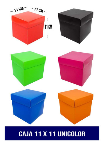 Cajas De Regalo Unicolores 15x15x15 Cms