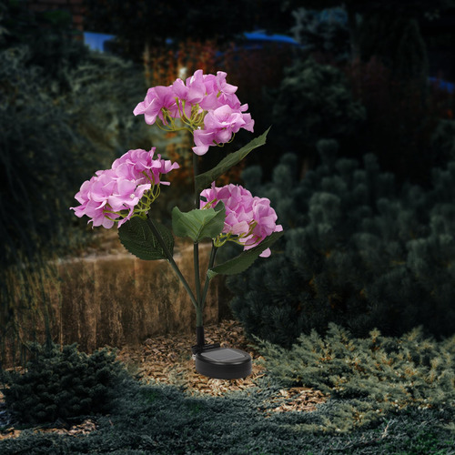 Luz Solar Flor Jardin Decoracion Al Aire Libre Decorativa