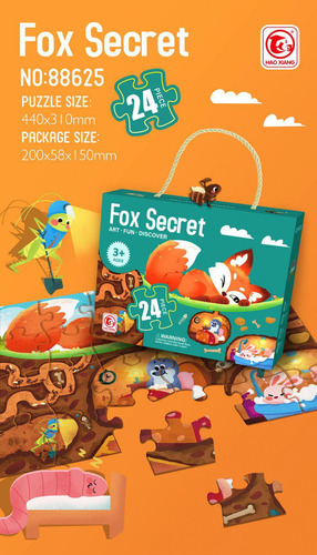 2025 Rompecabezas Infantil De Dibujos Animados De Animales