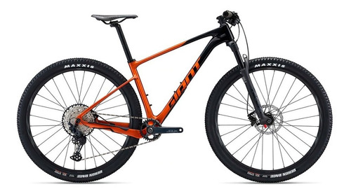 Mountain bike Giant XTC Advanced 2 2022 aro 29 S freios de disco hidráulico câmbio Shimano SLX cor black/amber glow