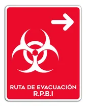 Comprar Señalamiento Ruta De Evacuacion Rpbi Derecha Letreros 25x35