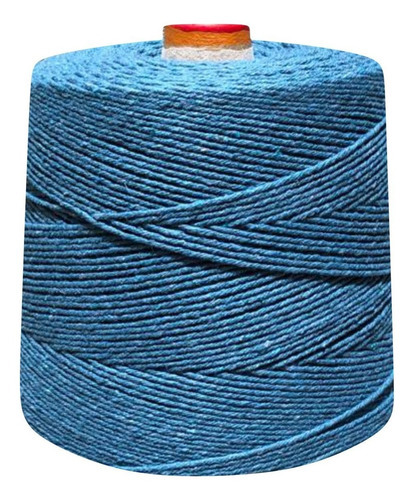 Barbante Eco Brasil 8 Fios 1 Kg Linha Tricô Crochê Coloridas Cor Azul-petróleo