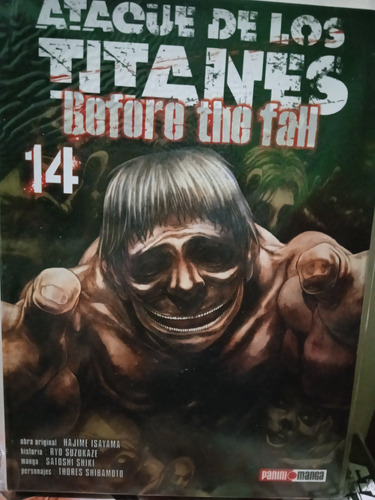 Manga Ataque De Los Titanes  Before The Fall Tomo #14