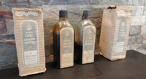 3 Botellas Antiguas Goma Liquida Vegetal Y Tinta Pelikan (Usado)