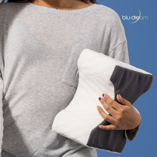 2 Pack Almohadas Bludream Rodillas Balance 25x18x15cm Color Blanco