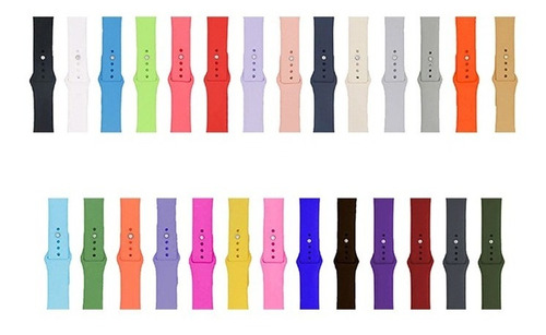 Extensible Colors De Silicón Compatible A Apple Watch S12345 Ancho De La Correa 4 Cm Color Verde