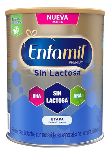 Fórmula Para Lactantes Enfamil Sin Lactosa 0-12 Meses 900 Gr
