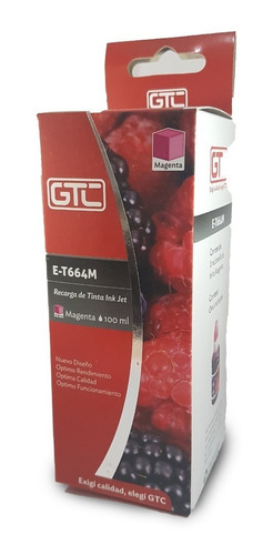Tintas Gtc T664 Magenta 100 Ml L100 200 210 355