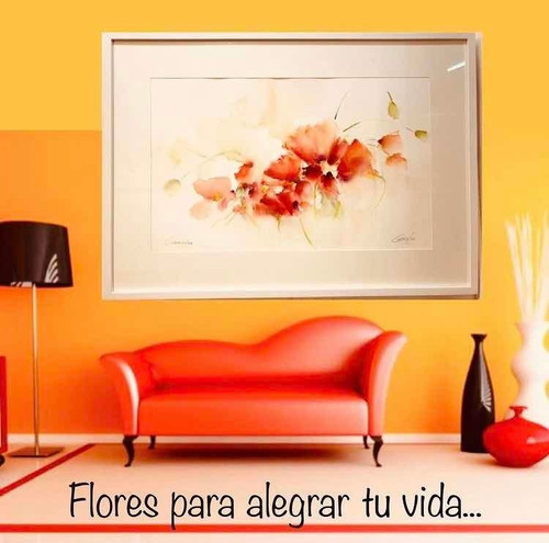 Flores Amapolas Para Living Arte Deco Graciela Giles 