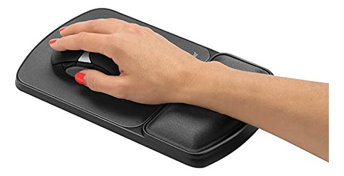 Reposamuñecas De Gel Y Alfombrilla Para Mouse Grafito 25.7 X