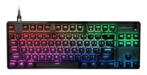 Teclado Steelseries Apex 9 Tkl Optipoint Color Del Teclado Negro